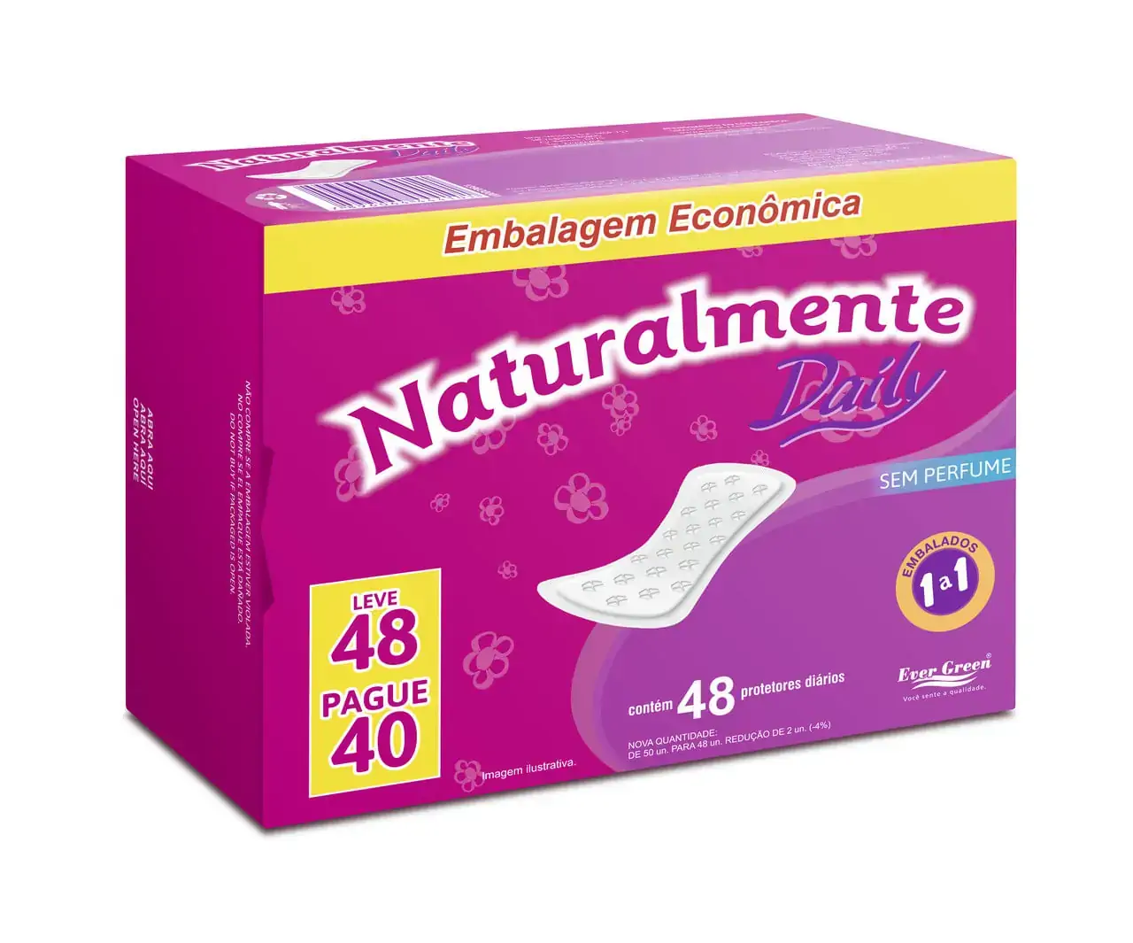 Protetor Diario Naturalmente Daily Lev 50 Pag 40