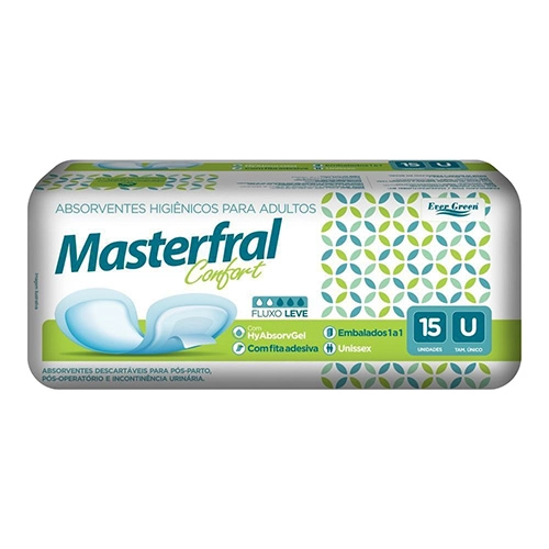 Absorvente Incontinência Masterfral 15 Un.