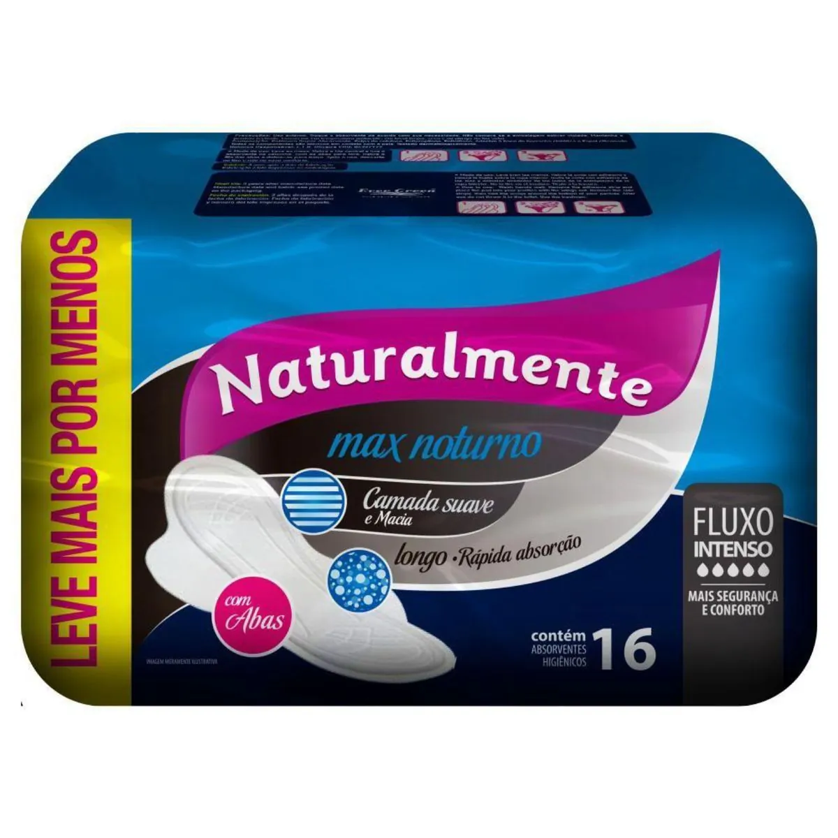 Naturalmente Mais Conforto C/abas 16 Un