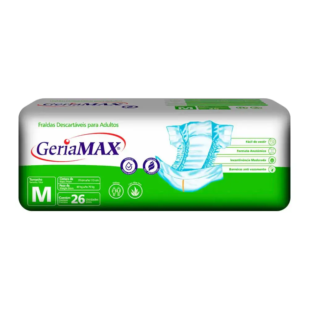 Geriamax Fralda Geriatrico Economica Media X 30