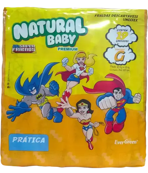 Fralda E Green 19unidade G Nat Baby Premium