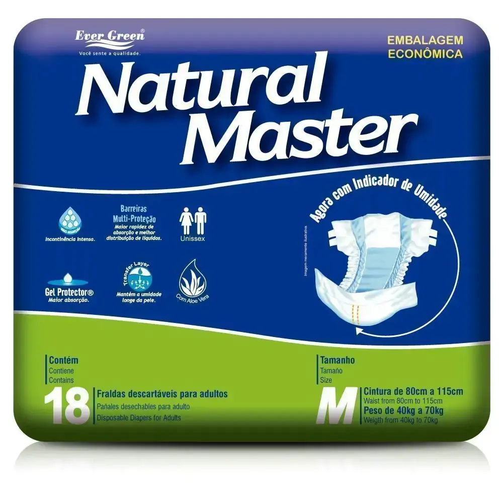 Fralda Adulto Ever Green M C/18 Nat Master