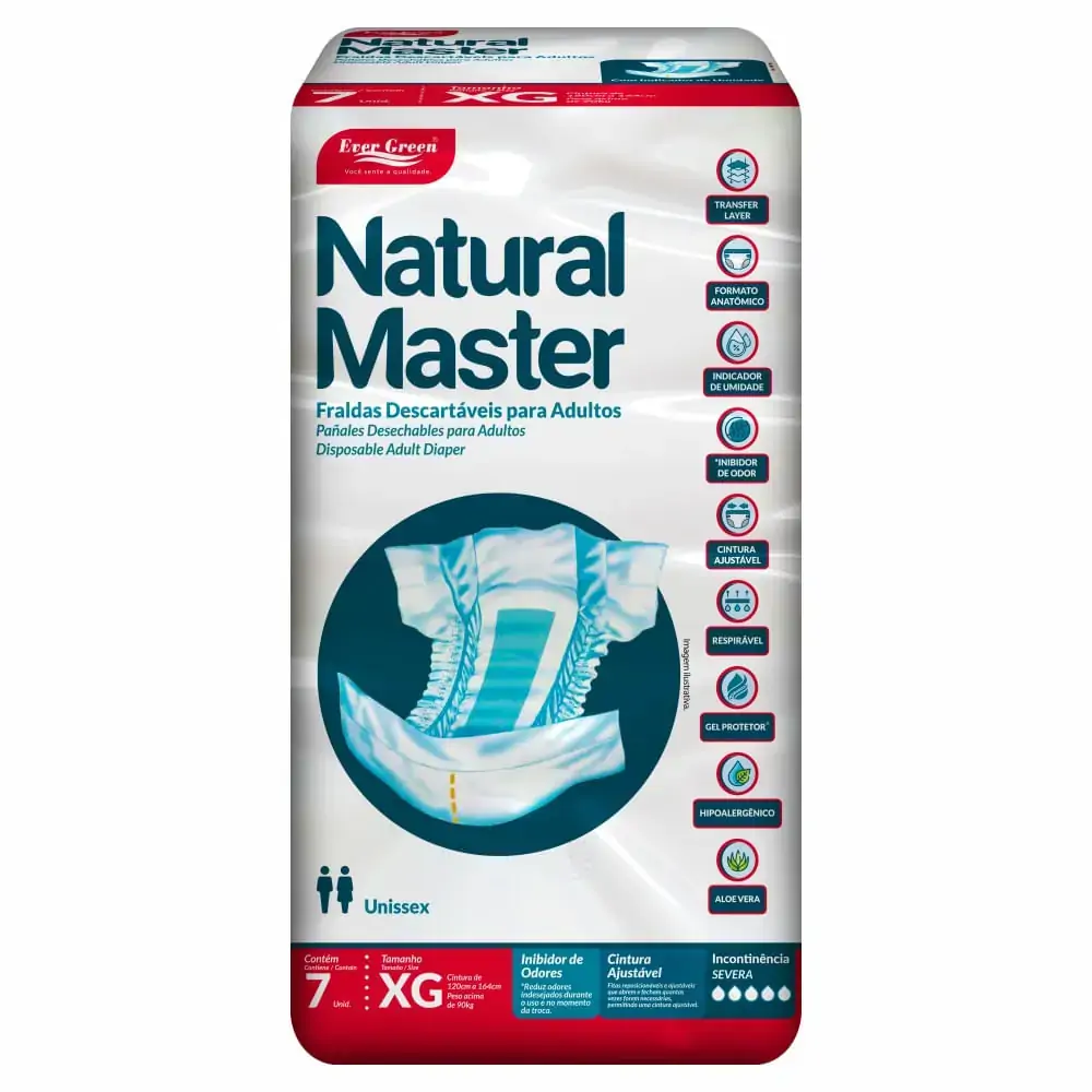 Fralda Natural Master Xg 7 Un.