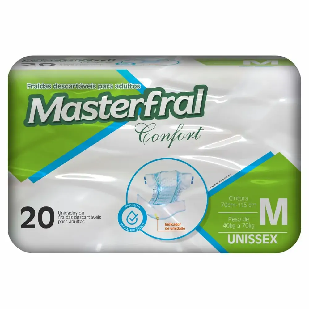 Fralda Masterfral Econômica M 30 Un.