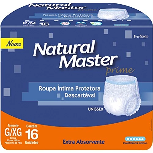 Fralda Desc Natural Master Prime G/xg