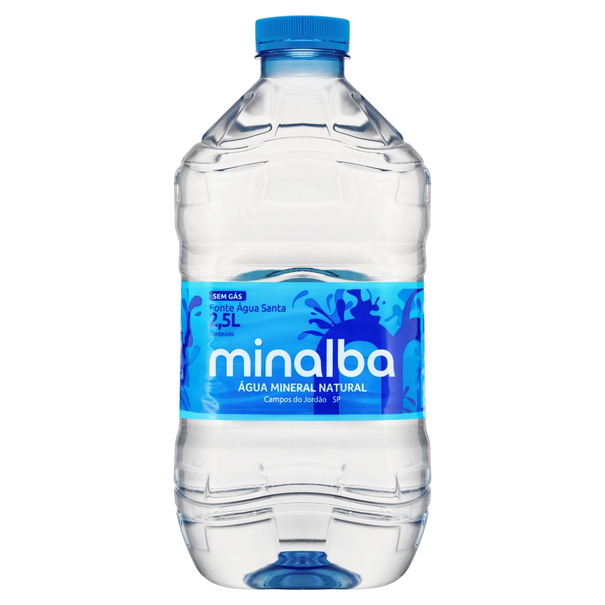 água Mineral Natural Sem Gás Minalba Garrafa 2,5l