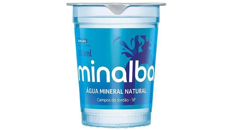 água Mineral Natural Sem Gás Minalba Copo 200ml