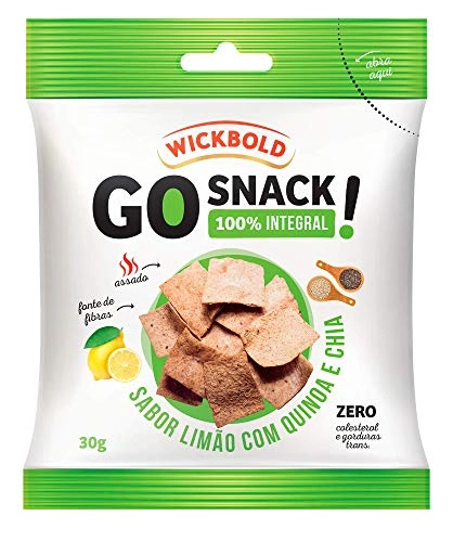 Snack Integral Limão Com Quinoa E Chia Wickbold Go Snack Pacote 30g