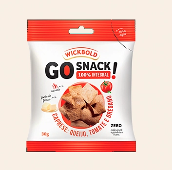 Snack Integral Caprese Wickbold Go Snack Pacote 30g