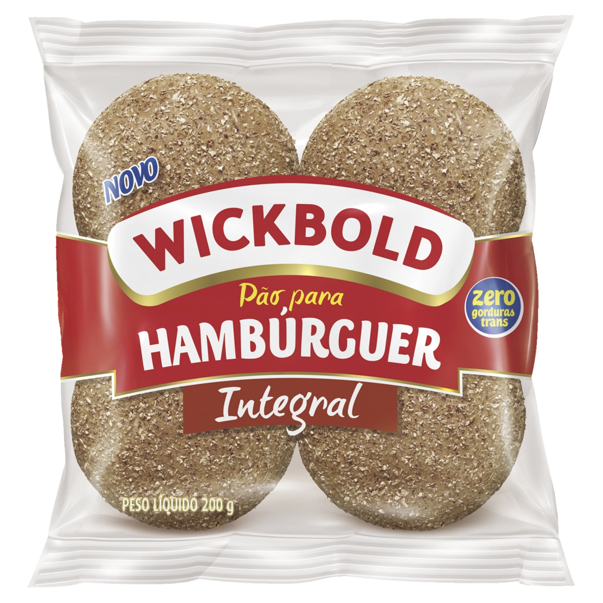 Pão Para Hambúrguer Integral Wickbold Pacote 200g