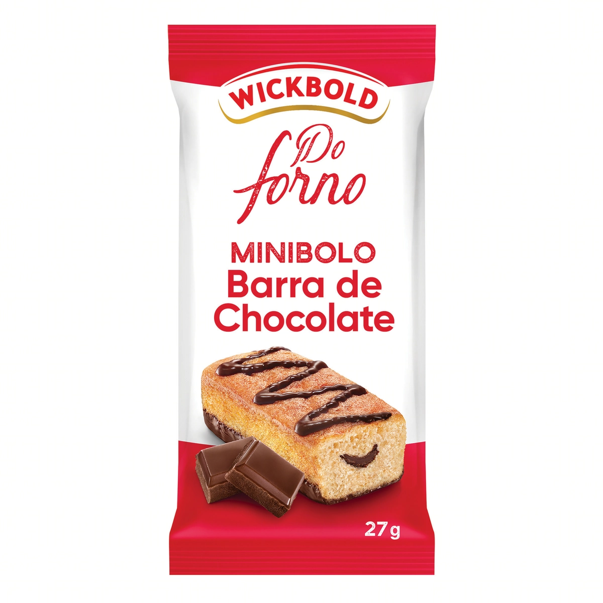 Mini Bolo Barra de Chocolate Do Forno Wickbold 27g