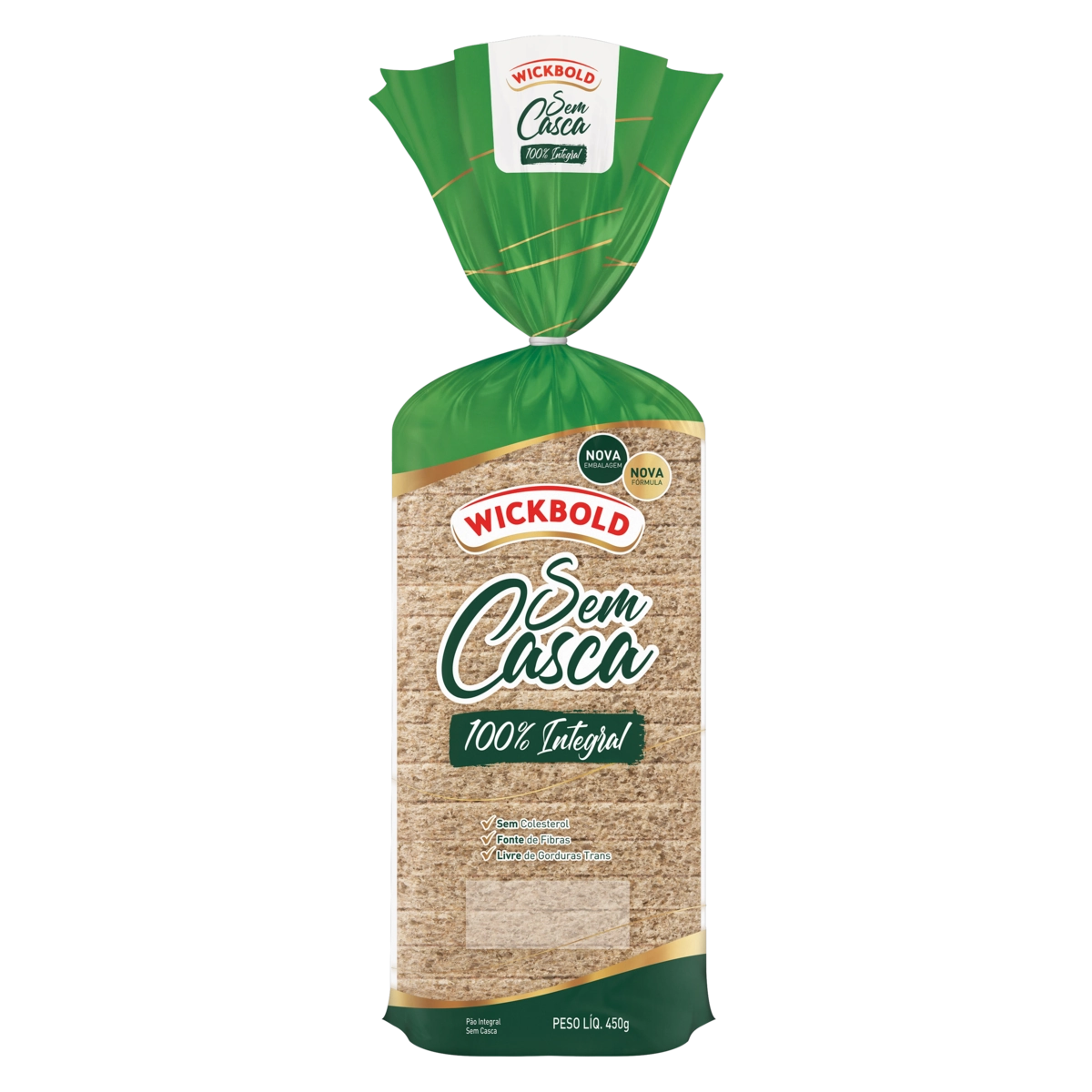 Pão Integral Sem Casca Wickbold Pacote 350g