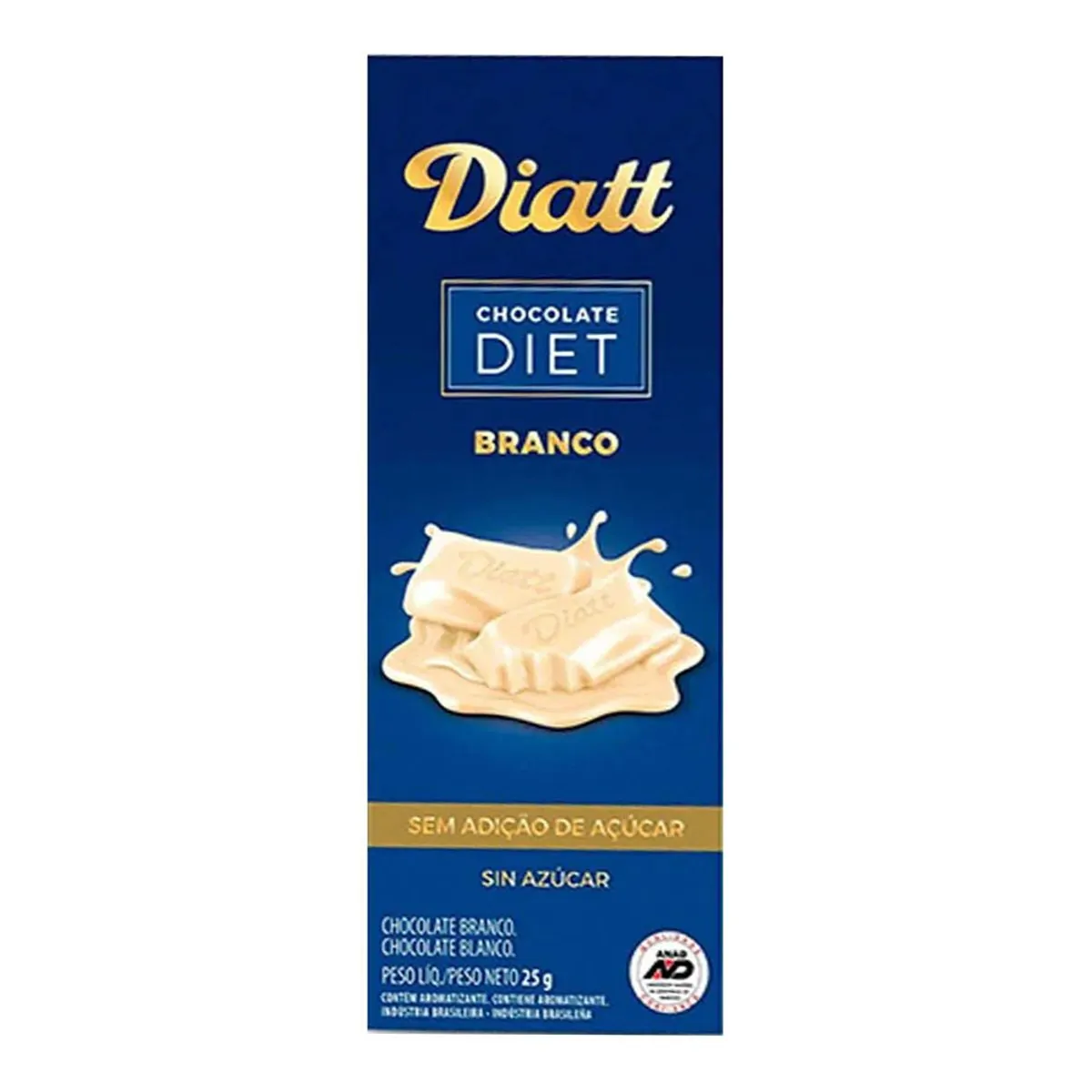 Chocolate Branco Diet Diatt Caixa 25g