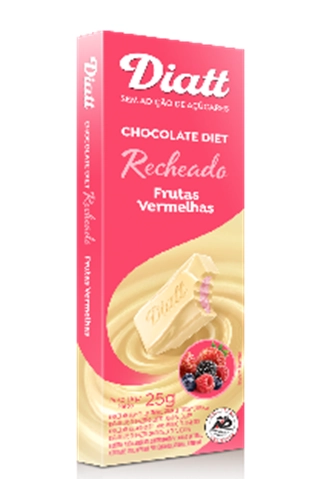 Chocolate Diet Diatt Banco Rech C/frutas Vermelho 25g