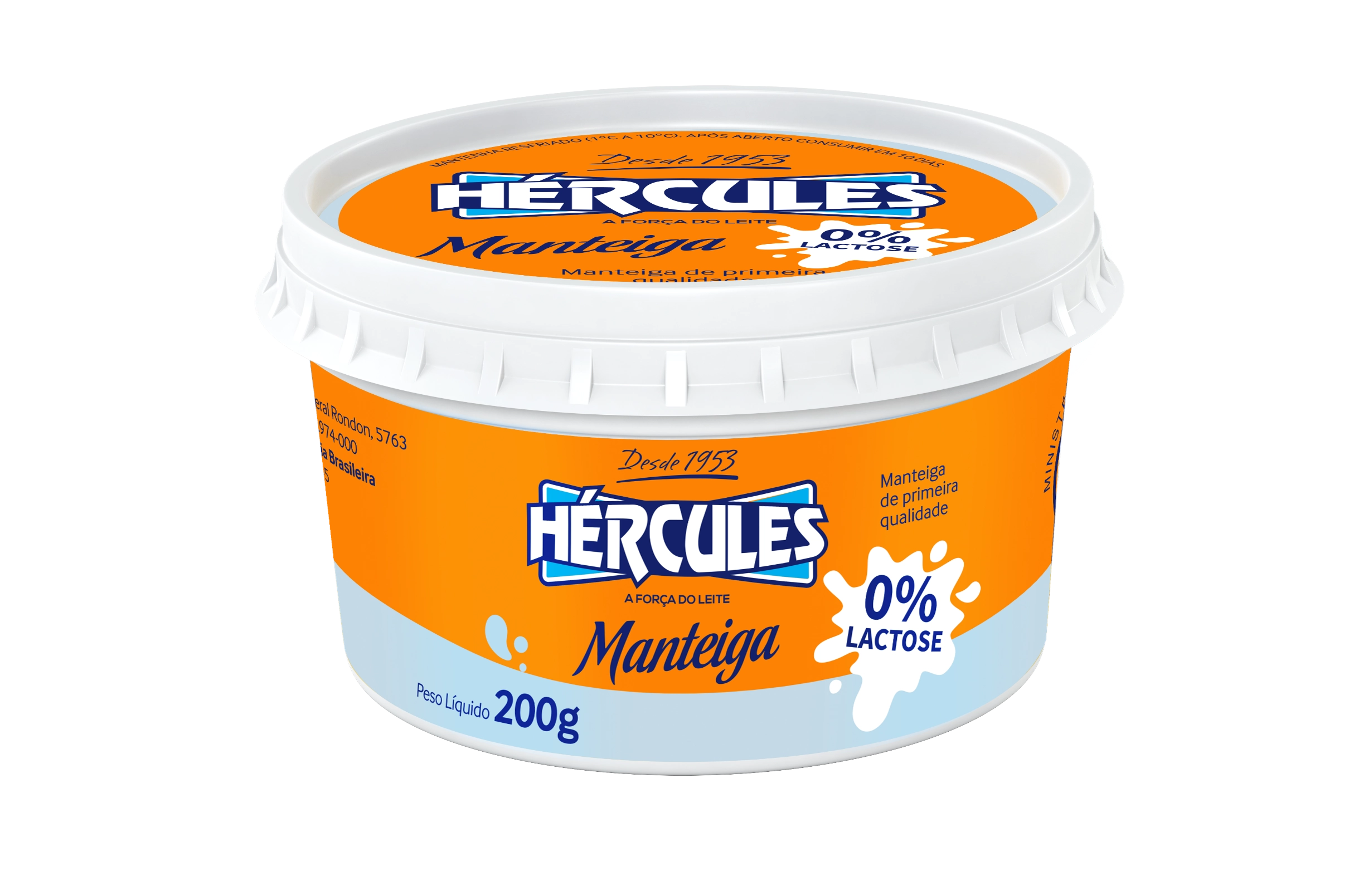 Manteiga Hercules 200g C/sal Zero Lactose