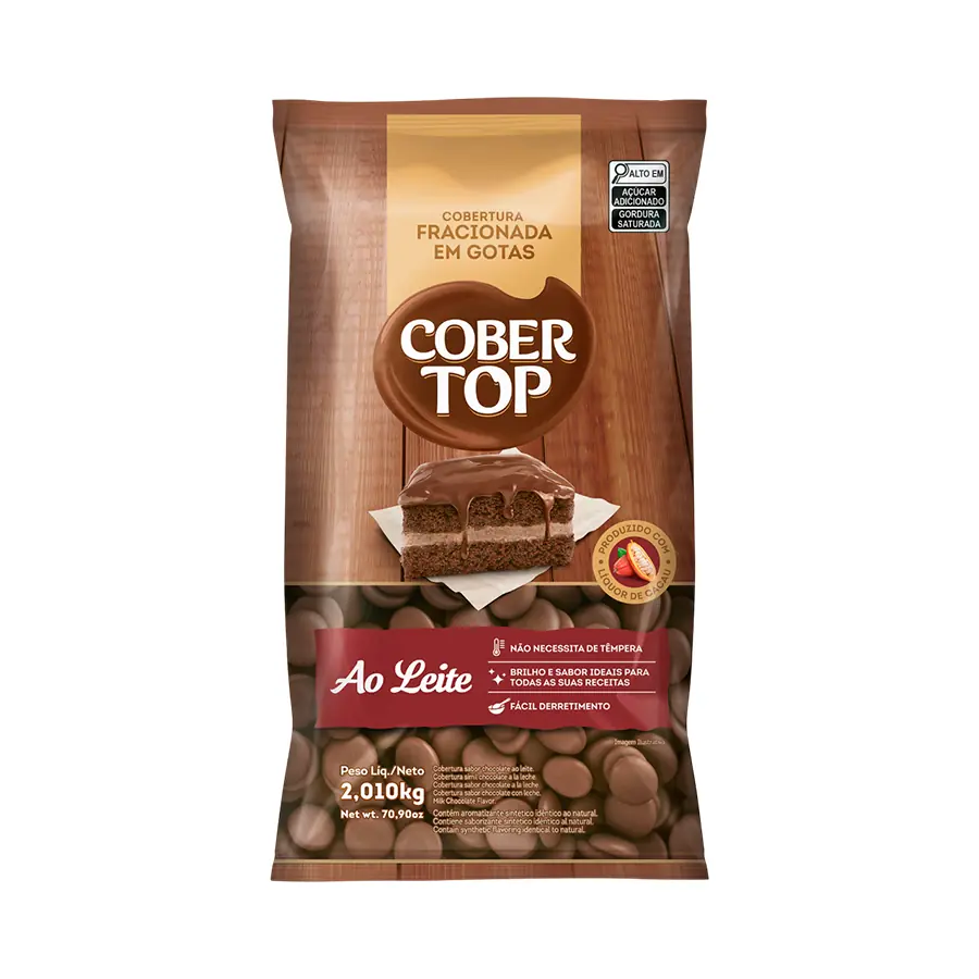 Cobertop Gotas Ao Leite 2 010kg