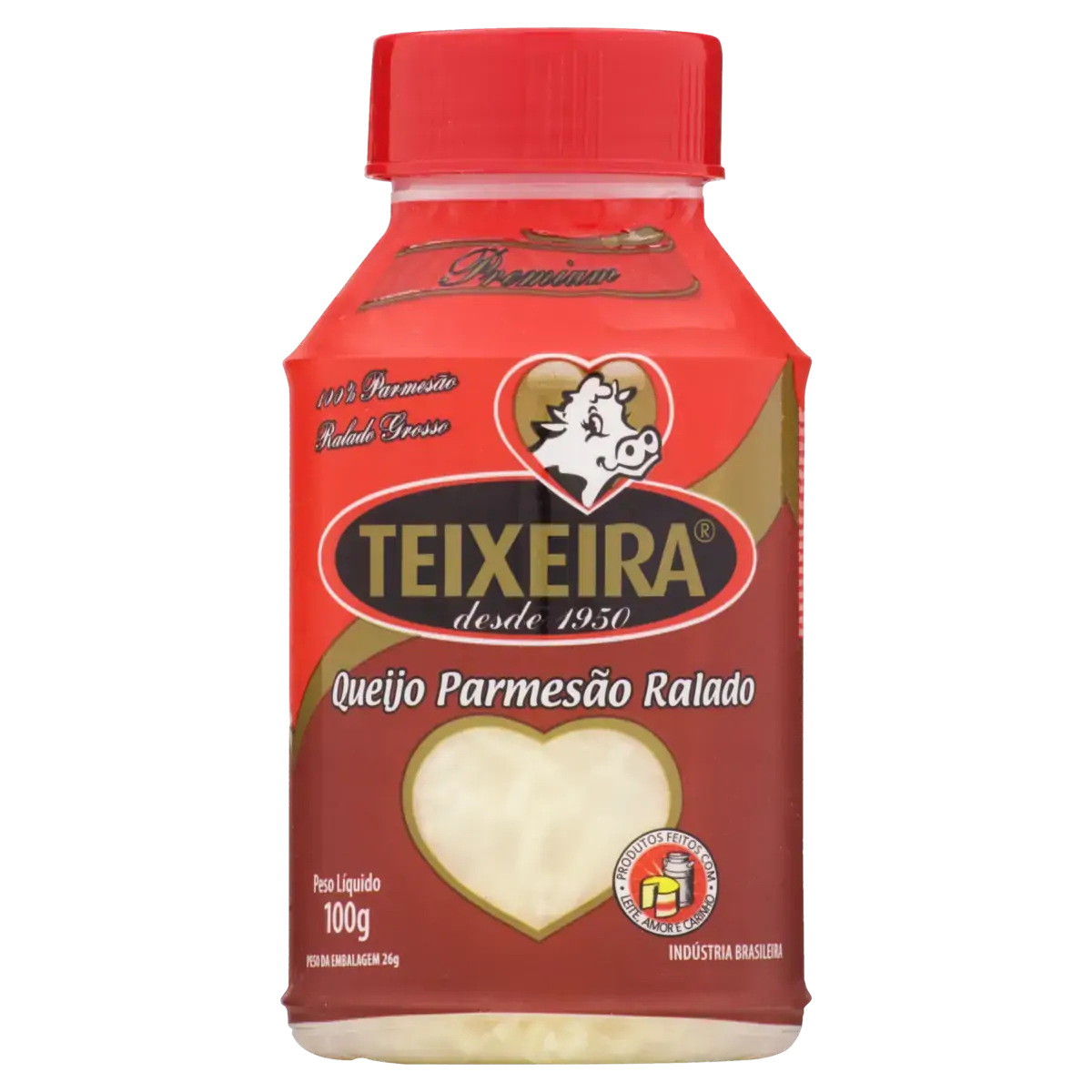Queijo Parmesão Ralado Teixeira Premium Pote 100g