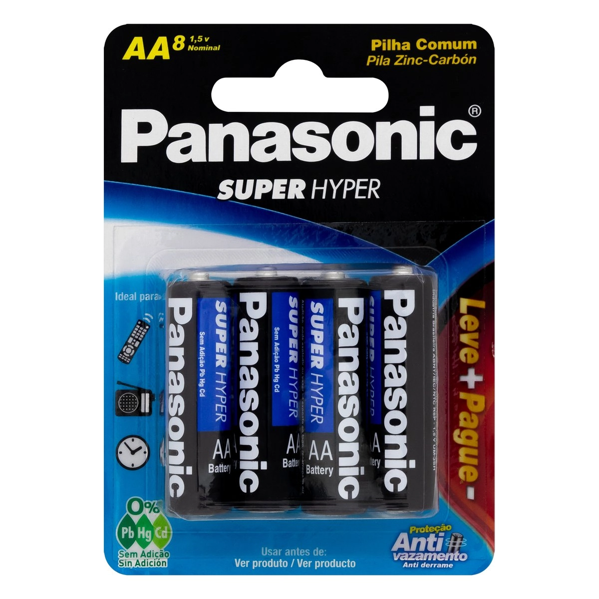 Pilha Panasonic Comum Aa L8p6