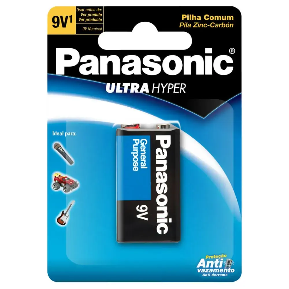 Bateria Panasonic 9v Comum