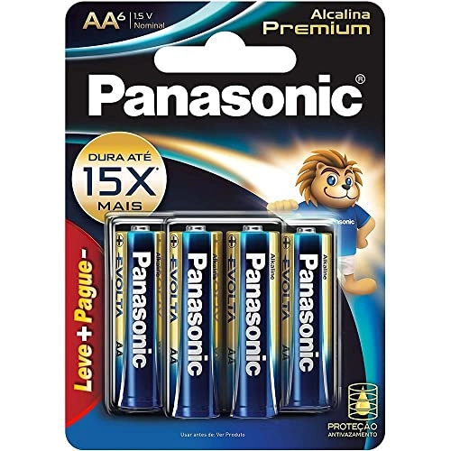 Pilha Panasonic Aa Alcalina C/6 15x Premium