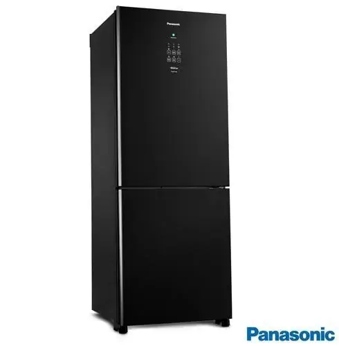 Refrigerador Bottom Freezer Inverter Panasonic de 02 Portas Frost Free com 425 Litros e Painel Easy