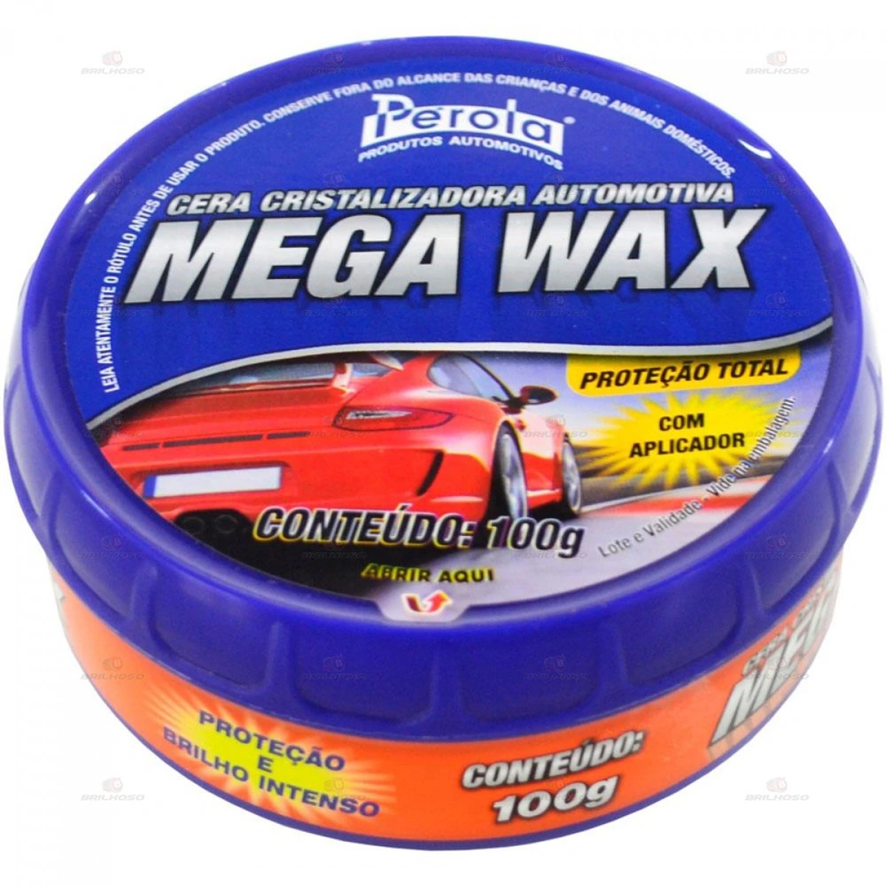 Cera Cristalizadora 100g Mega Wax Pérola 020504