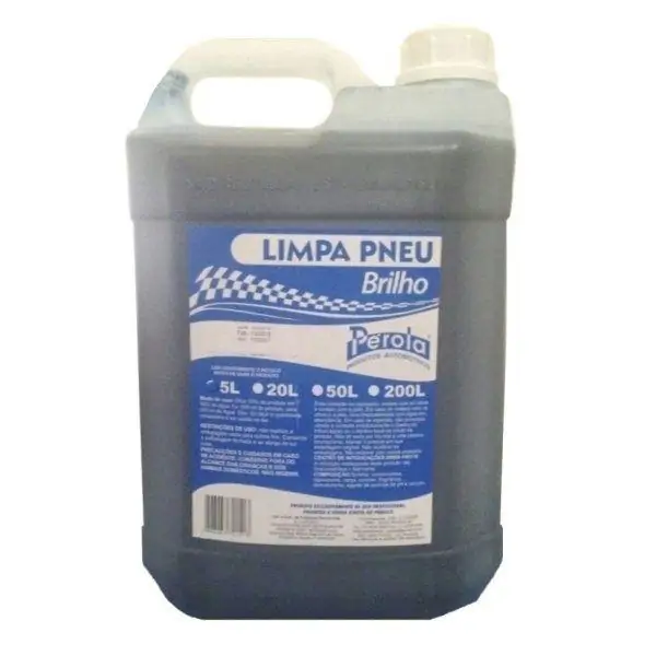 Limpa Pneus Pretinho 5 Litros - PEROLA 070800