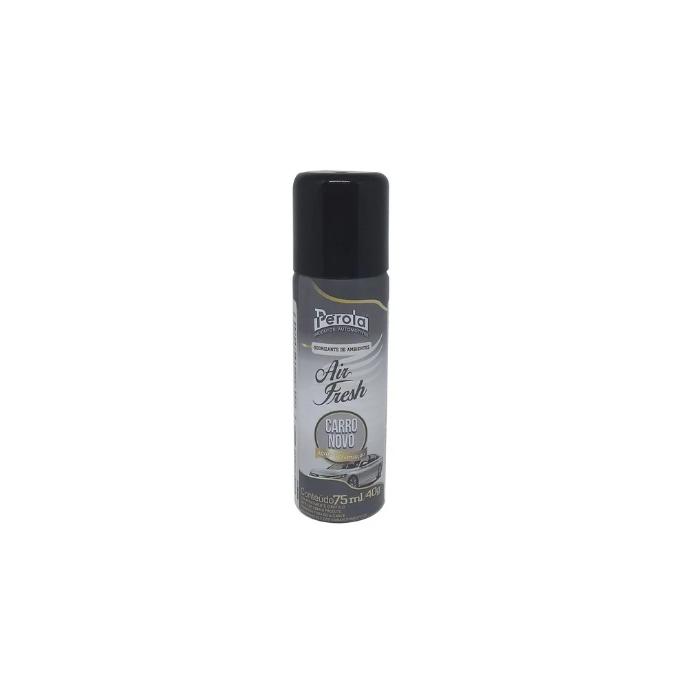 Aromatizante Spray Air Fresh Carro Novo 75ml 40g - PEROLA 212913