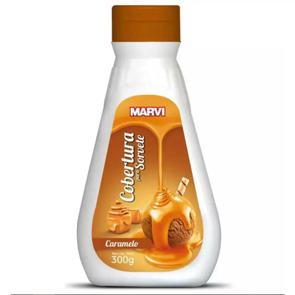 Cobertura Para Sorvete Caramelo Marvi Squeeze 300g