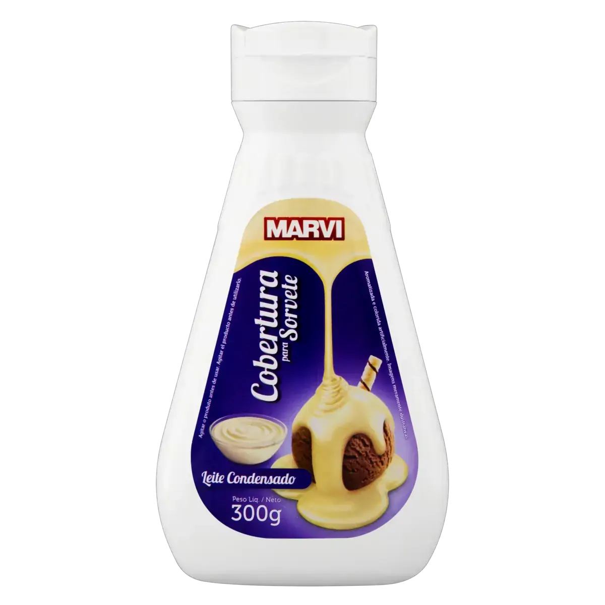 Cobertura Para Sorvete Leite Condensado Marvi Squeeze 300g