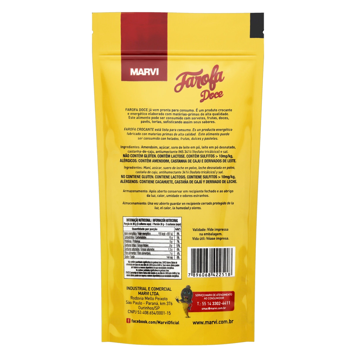 Farofa Especial Marvi 200gr