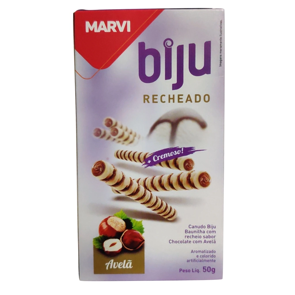 Canudo Biju 50g Choc/avela