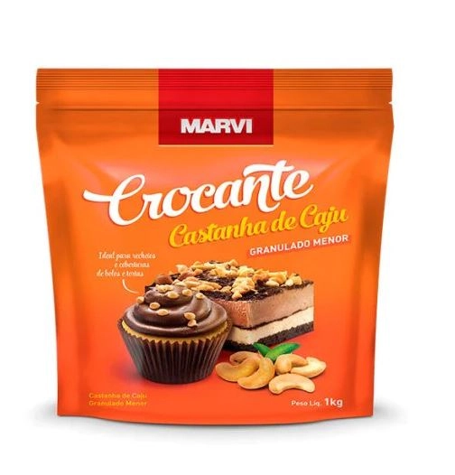 Croc Castanha Caju Med 5,5mm 1kg 8046 Marvi