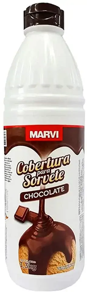 Cobertura Para Sorvete Chocolate Marvi Squeeze 1,3kg