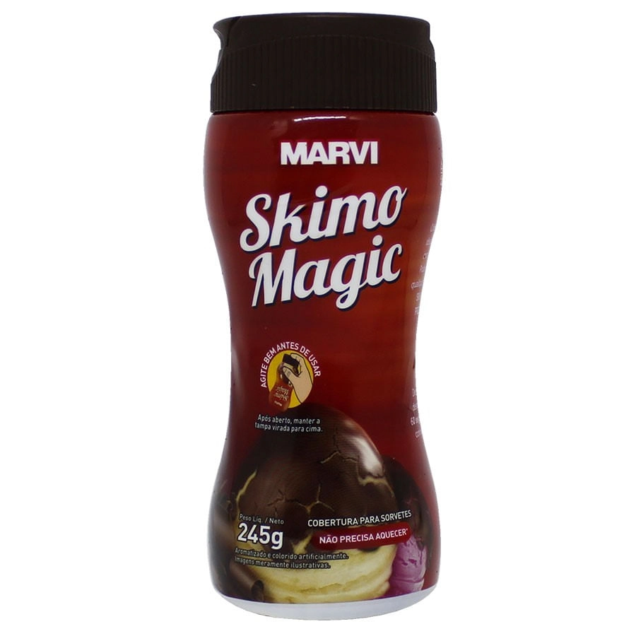 Cobertura Para Sorvete Skimo Magic Marvi Gourmet Squeeze 245g