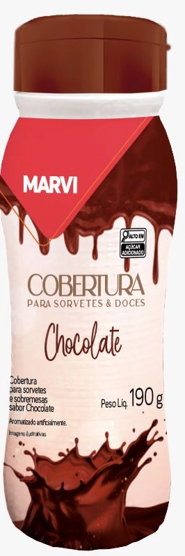 Cobertura P/sorvete Chocolate 190g Marvi