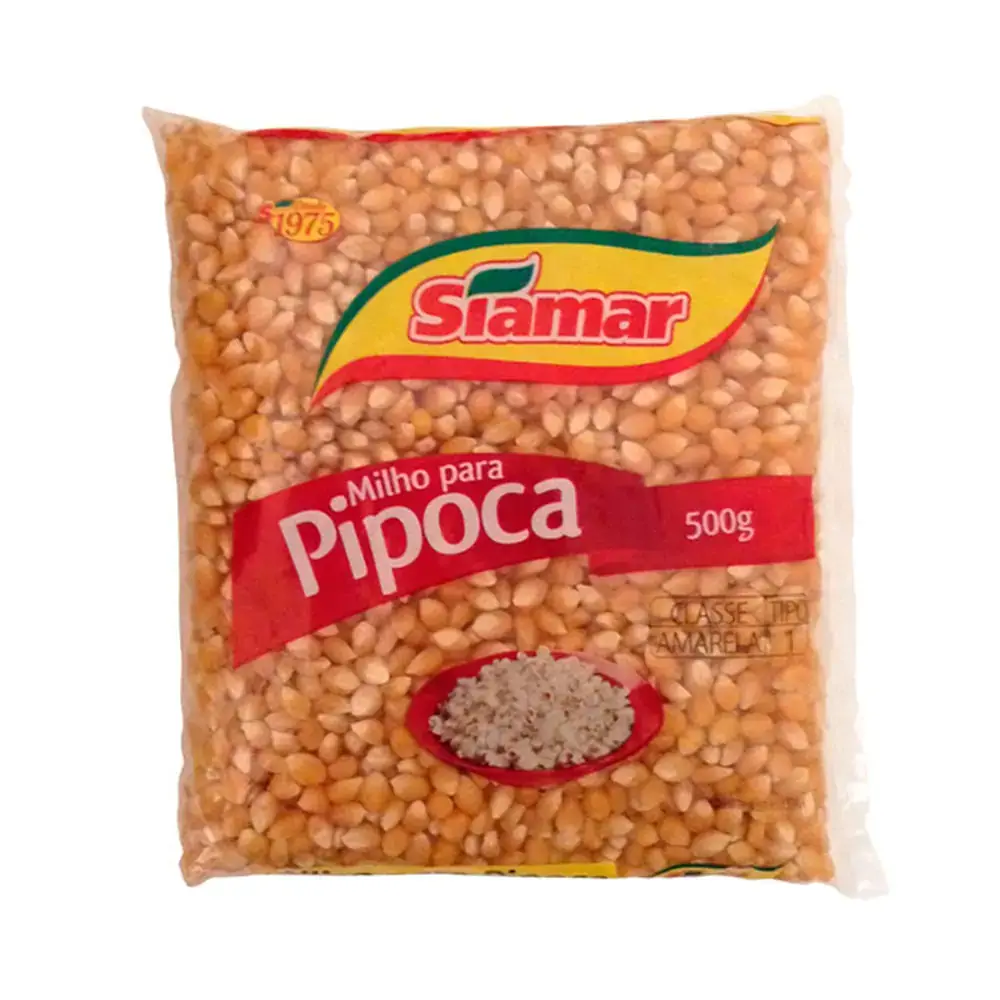 Milho De Pipoca Siamar 500g