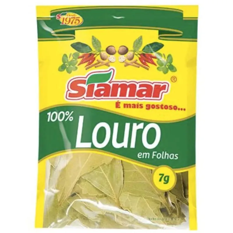Louro em Folhas Siamar Pacote 7g