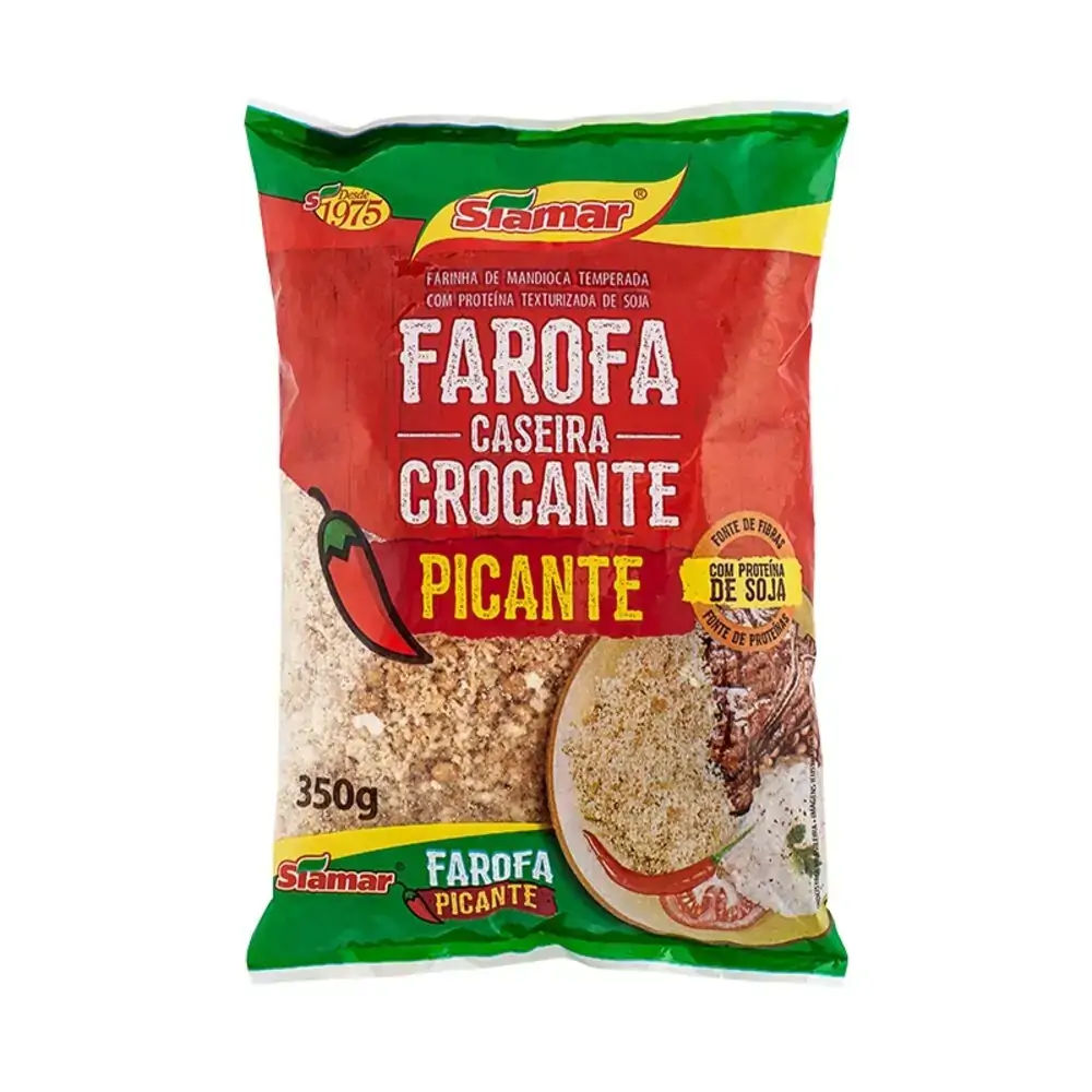 Farofa Siamar 350g Crocante Picante