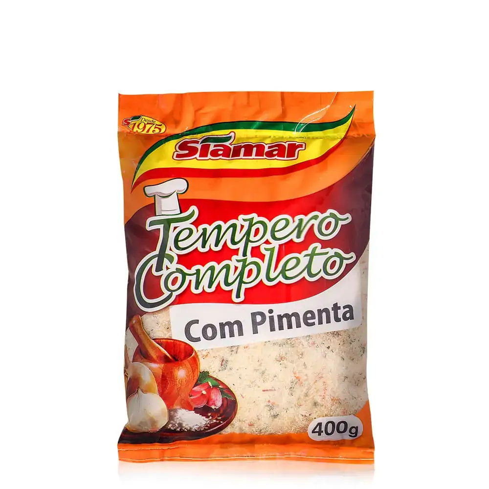 Tempero Pronto Siamar Pacote 400g C/pimenta