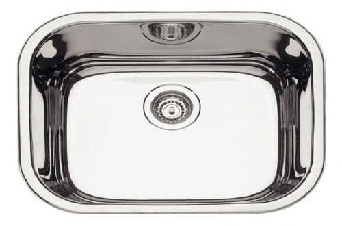 Cuba De Inox Sobrepor Alto Brilho 46x30x20 Com Válvula 4 1/2