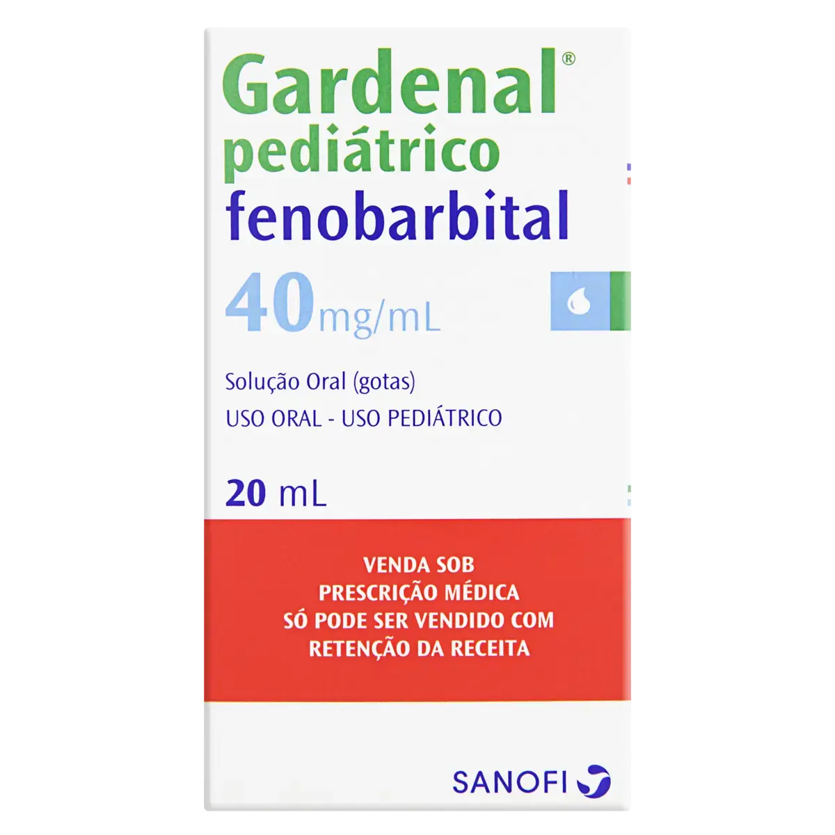 Gardenal 40mg/ml Sanofi Caixa 20ml Gotas