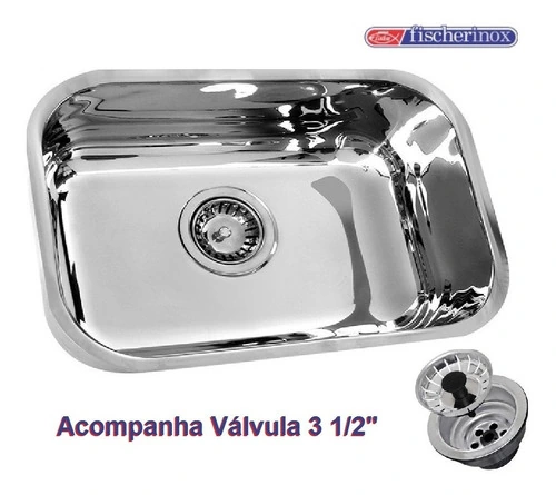 Cuba Fischer Inox Aço 430 Numero 1 46x30x17 Com Válvula