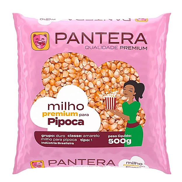 Milho Pantera 500gr Pipoca