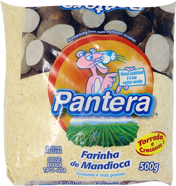 Farinha De Mandioca Torrada Tipo 1 Pantera Pacote 500g