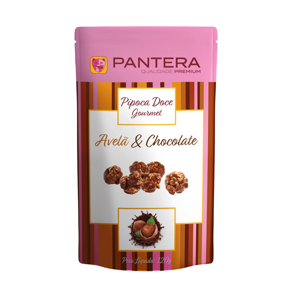 Pipoca Pantera Gourmet Avela/choc 120g