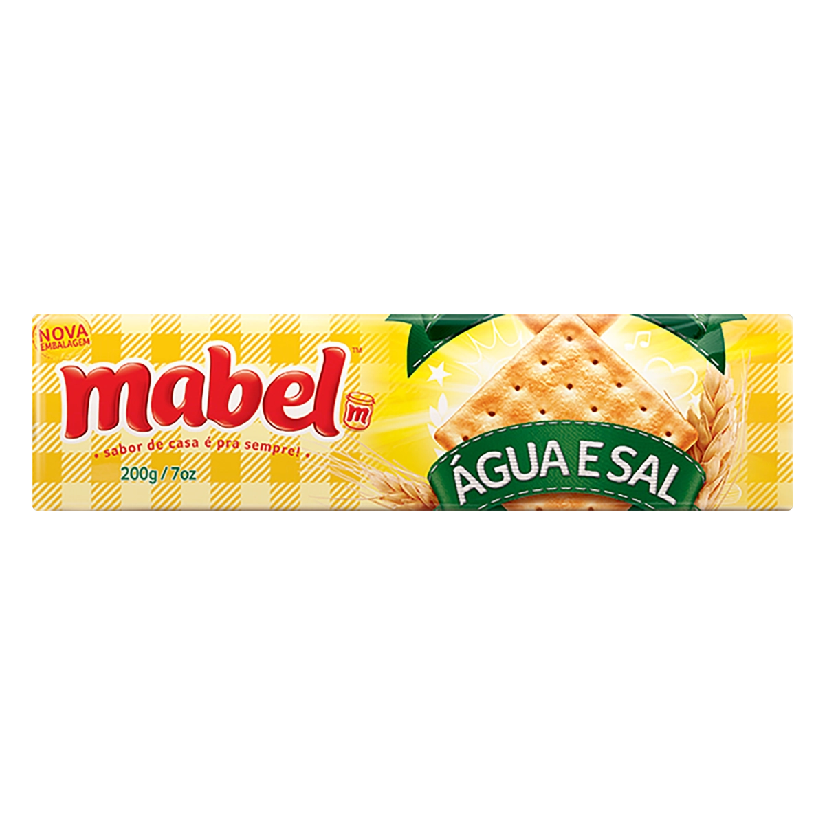 Biscoito água E Sal Mabel Pacote 200g