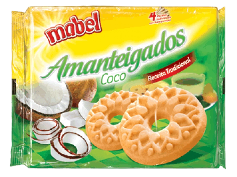 Biscoito Mabel Amanteigado Coco