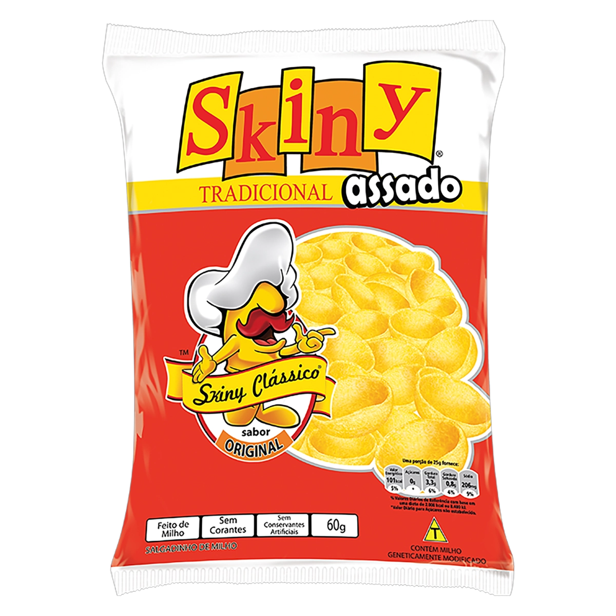 Salgadinho De Milho Original Skiny Clássico Pacote 60g