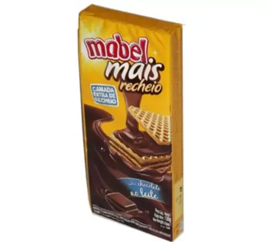 Wafer Mabel Chocolate Ao Leite
